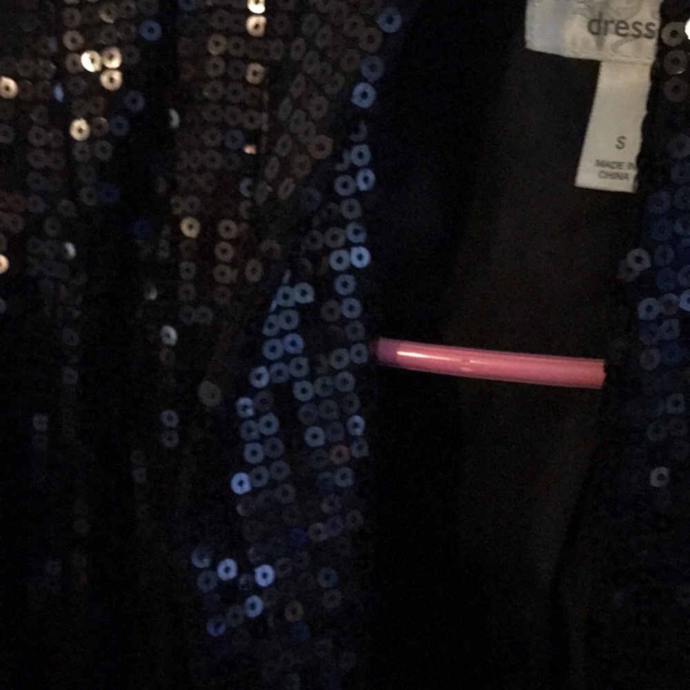 Black sequined Dress Barn evening blazer - Picture 4 of 4